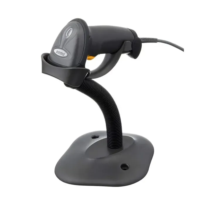 zebra ls2208 1d laserski barcode čitač + stalak, usb, antracit - slika 3