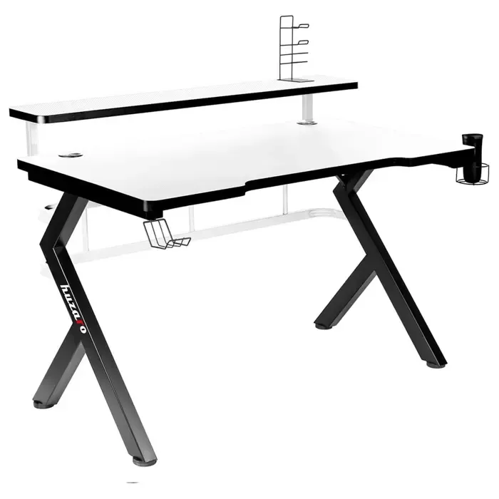computer desk huzaro hero 5.0 white - slika 3