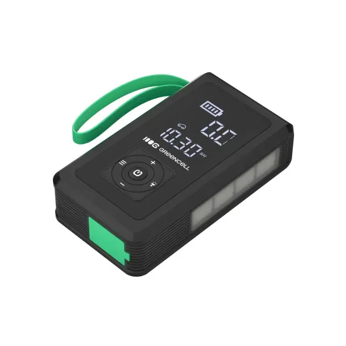 green cell cjsgc03 power bank lithium-ion (li-ion) 8000 mah black, light green - slika 3