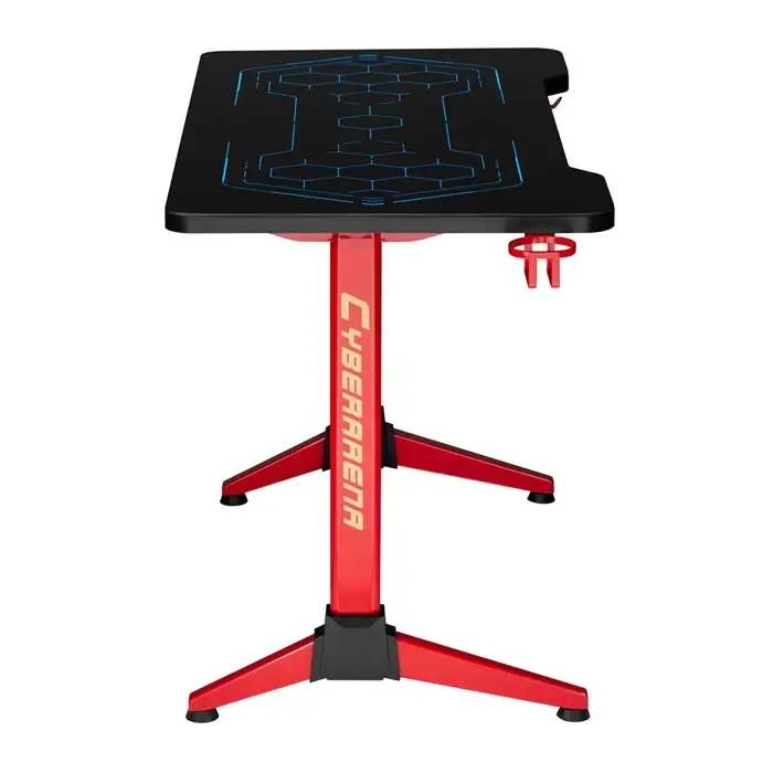 rgb led nanors gaming desk, black, large, 100kg max, height 760mm, rs163 - slika 5