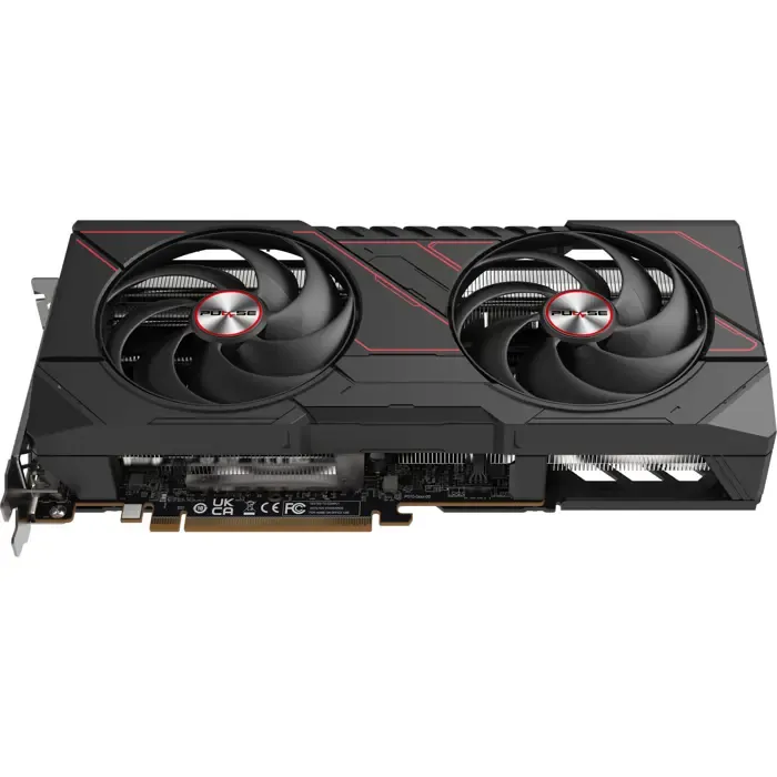 sapphire radeon rx 9070 gre pulse gaming oc (black, rdna4, gddr6, 2x displayport, 2x hdmi) - slika 4