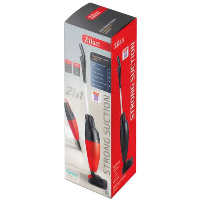 zilan usisavač sa posudom, vertikalni, crvena - zln1235/rd - slika 3