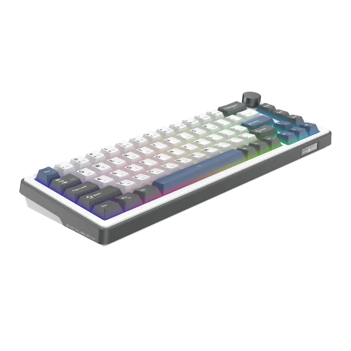white shark pl tipkovnica gk-009251 excalibur m - bijela /us - slika 4