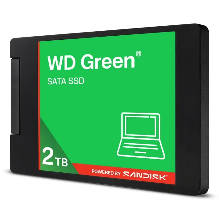 western digital green wd ™ sata ssd 2,5"/7 mm powered by sandisk 2 tb - slika 2