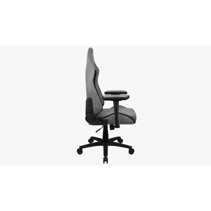 aerocool crown aerosuede universal gaming chair padded seat stone grey - slika 5