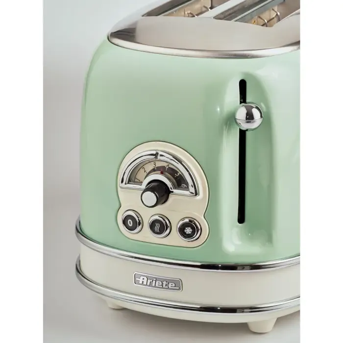 ariete vintage toaster 155 (light green, 810 watts, for 2 slices of toast) - slika 4