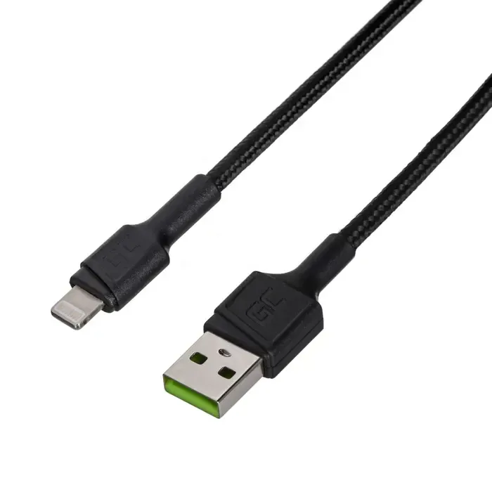 green cell kabgc24 lightning cable 0.3 m black - slika 2