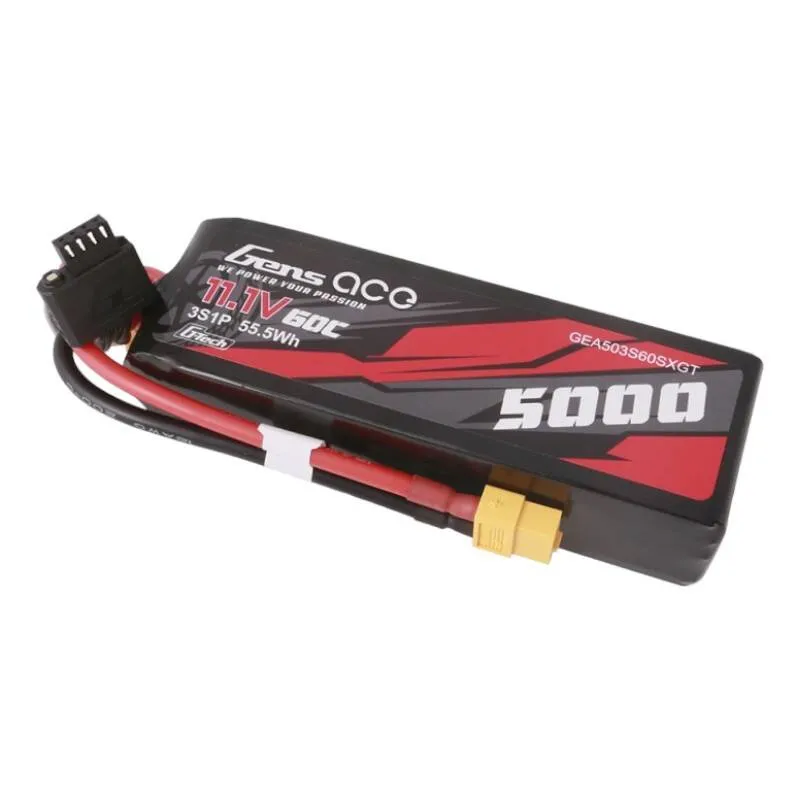 gens ace g-tech 5000mah 11.1v 60c 3s1p lipo with xt60 plug - slika 3