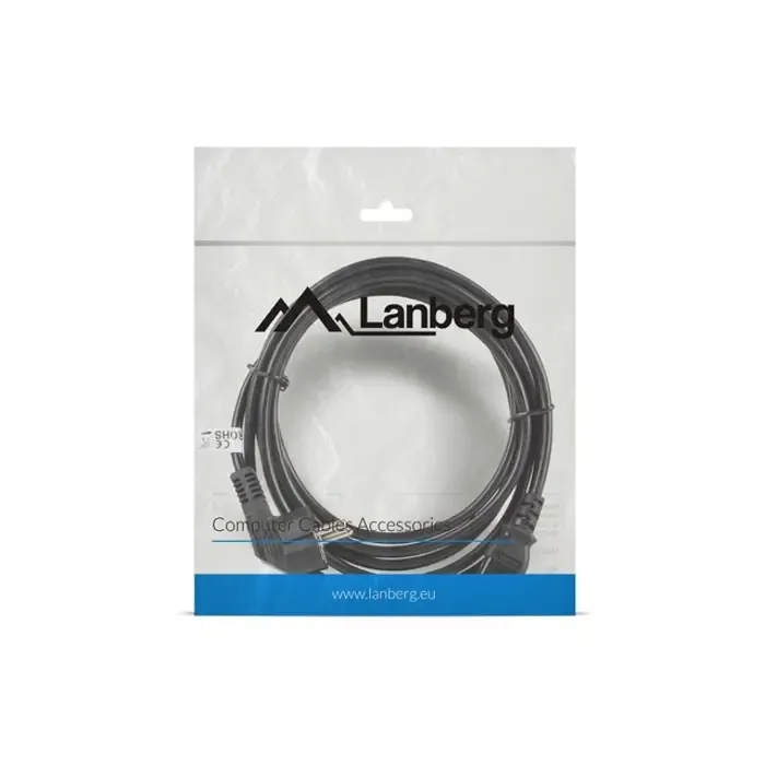 lanberg ca-c13c-11cc-0050-bk power cable black 5 m c13 coupler cee7/7 - slika 5