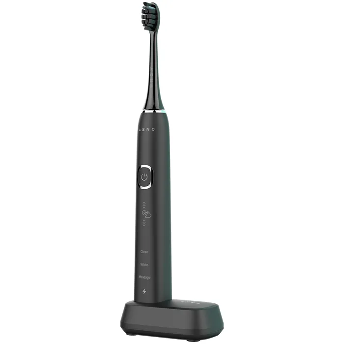 aeno sonic electric toothbrush, db4: black, 9 scenarios, with 3d touch, wireless charging, 40000rpm, 37 days without charging, ipx7 - slika 2