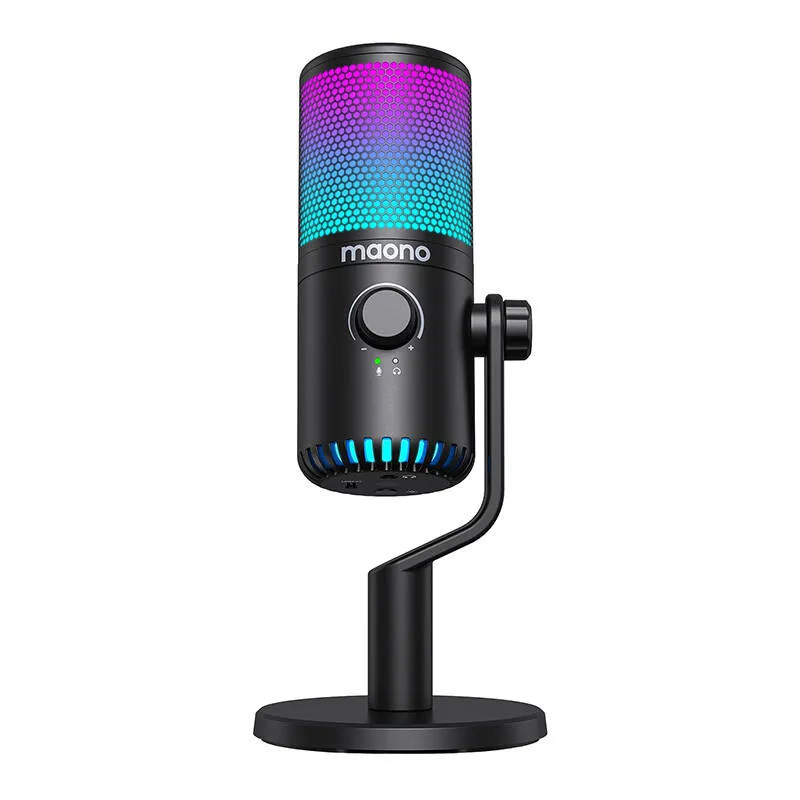 gaming microphone maono dm30rgb (black) - slika 2
