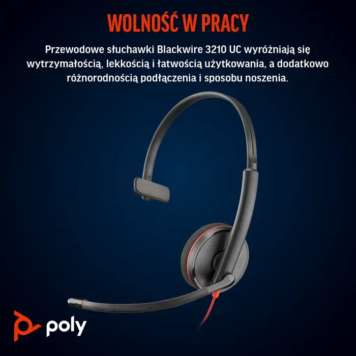 poly blackwire 3210 - headset - slika 5