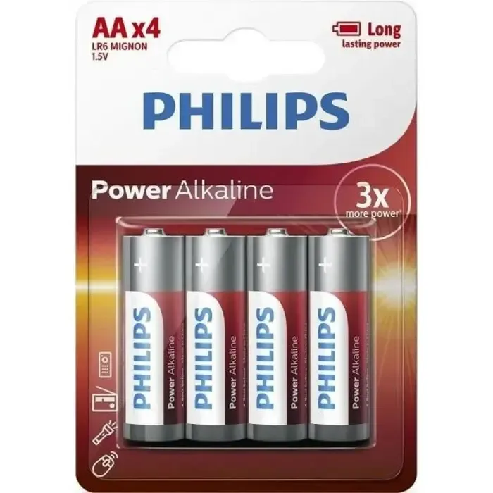 philips baterije aa, 4 komada - slika 1
