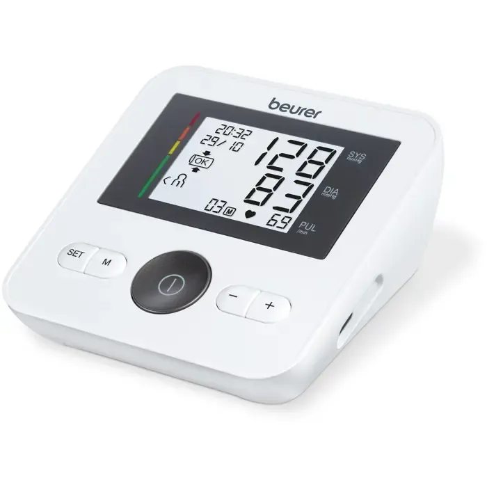 beurer bm 27+ upper arm blood pressure monitor (white/black) - slika 5
