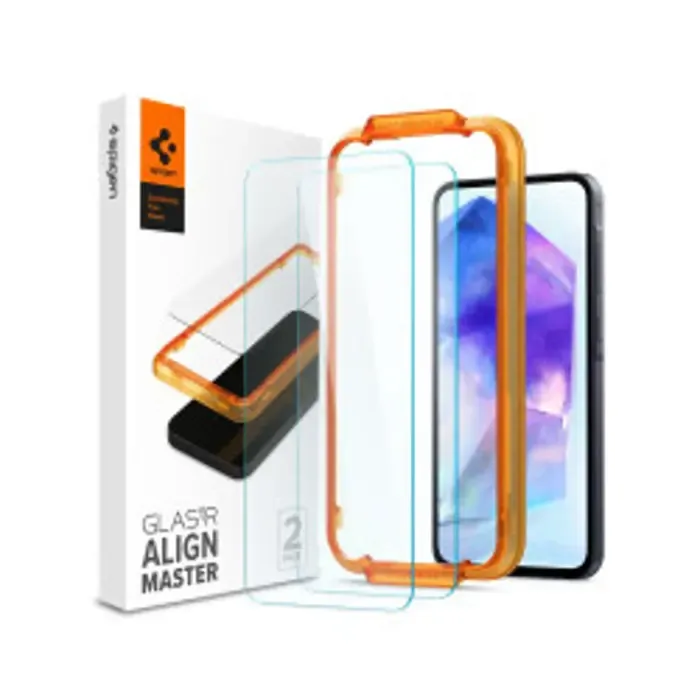 spigen glass tr alignmaster 2 pack - samsung galaxy a55 - slika 1