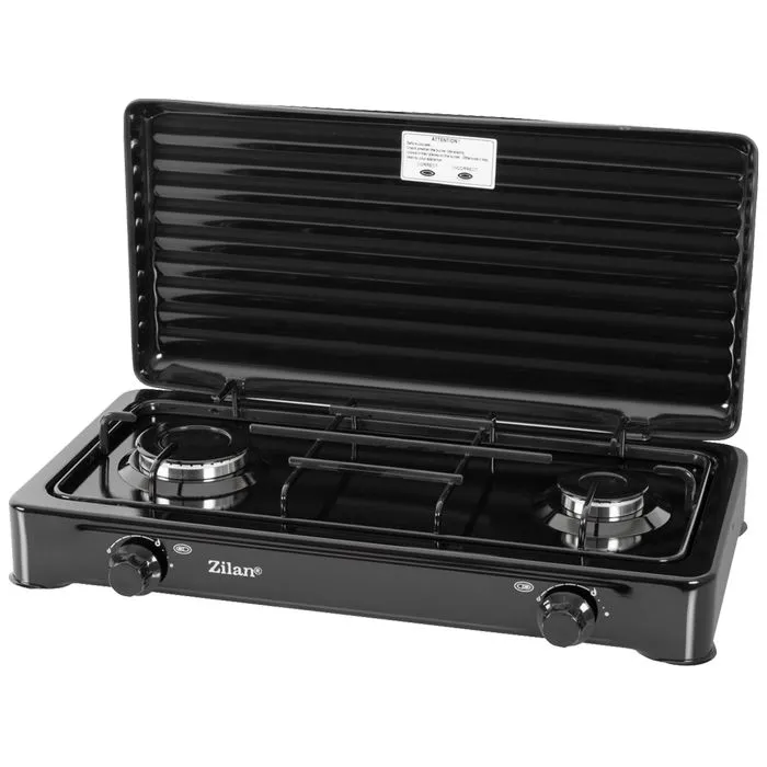 zilan plinski rešo sa 2 plamenika, 1600 w, crna - zln0025/bk - slika 1
