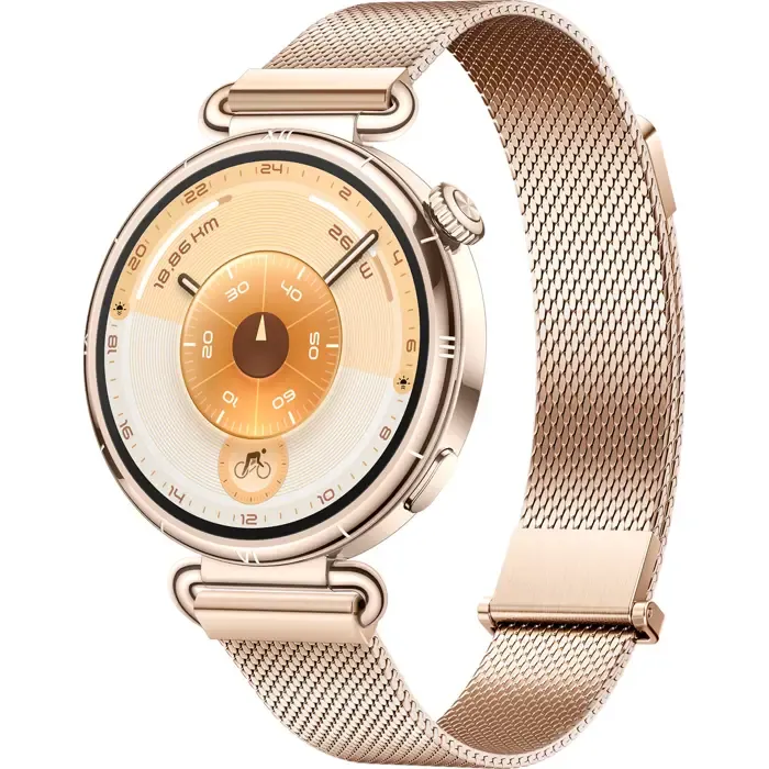 huawei watch gt 6 41mm (konsu-b19m), smartwatch gold, gold milanese strap - slika 2