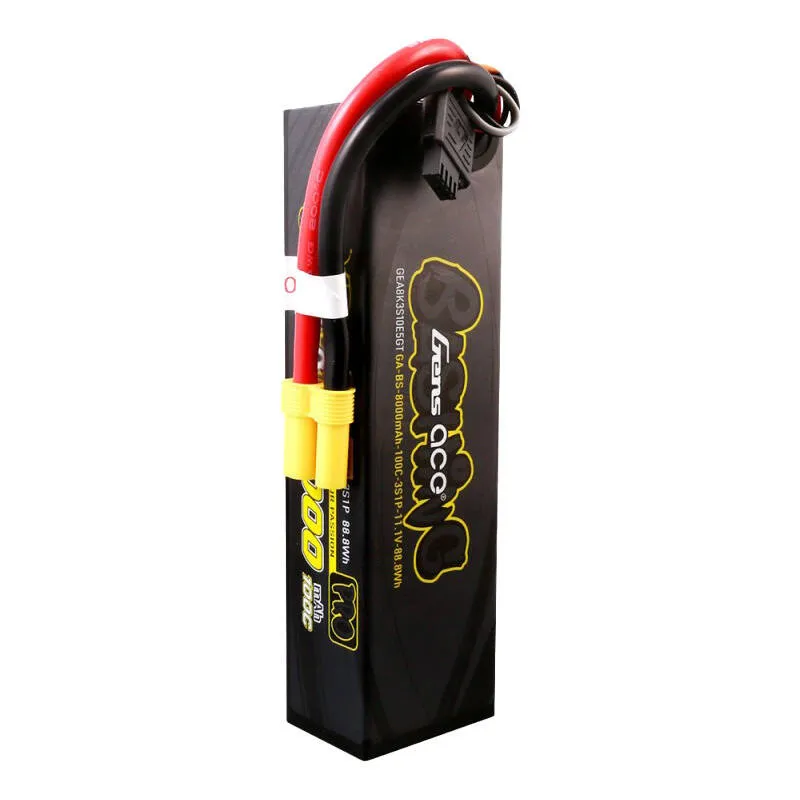 gens ace g-tech 8000mah 11.1v 100c 3s1p lipo battery pack with ec5-bashing series - slika 3
