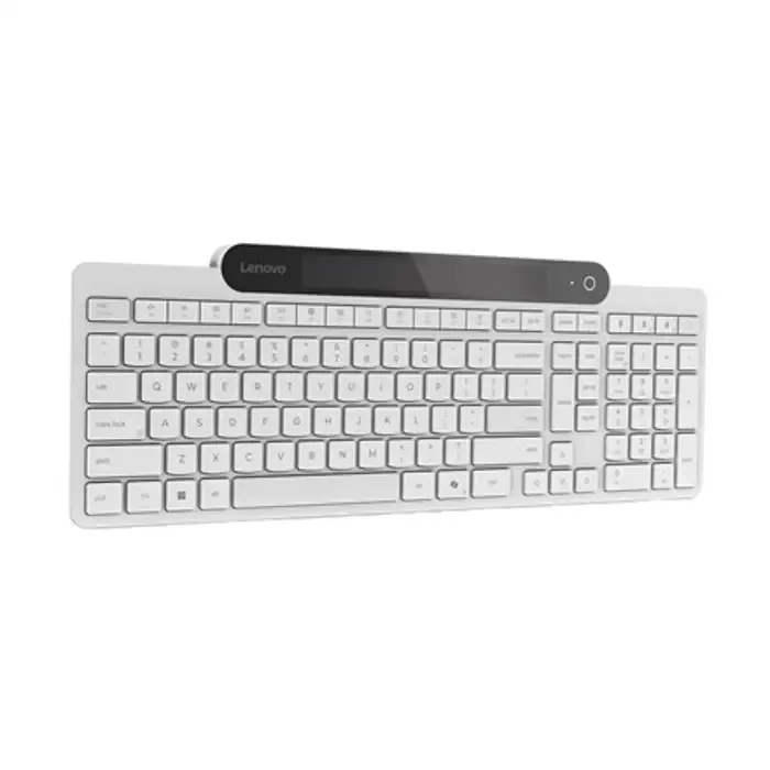 lenovo | 800 self-charging | keyboard | wireless | lithuanian | bluetooth | wireless connection | white - slika 1