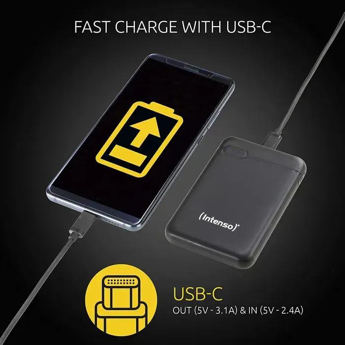 intenso xs5000, power bank (black, 5000 mah) - slika 5