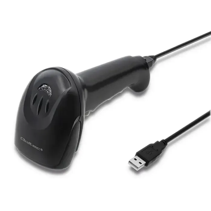 qoltec 50866 laser barcode reader 1d | ccd | usb | black - slika 4
