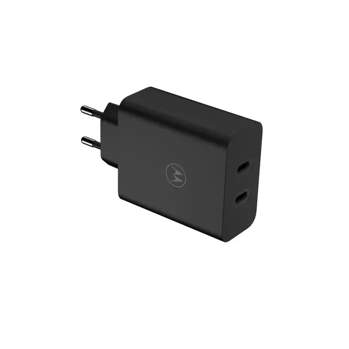 motorola turbopower 125w duo charger universal black ac fast charging indoor - slika 4