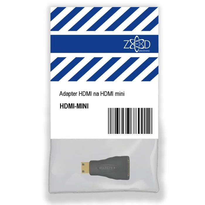 zed electronic adapter hdmi mini (muški) - hdmi input (ženski) - hdmi-mini - slika 3