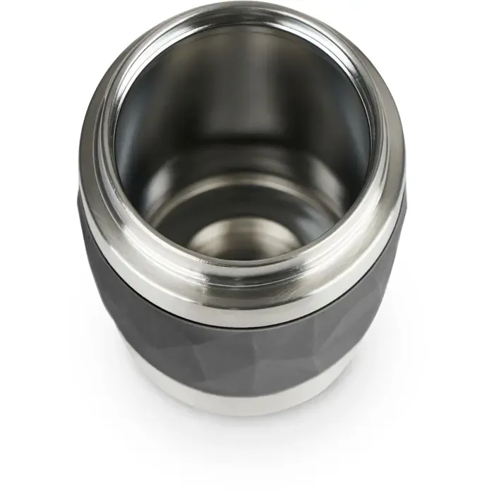 emsa travel mug compact thermal mug (black/stainless steel, 0.3 liters, screw cap) - slika 4