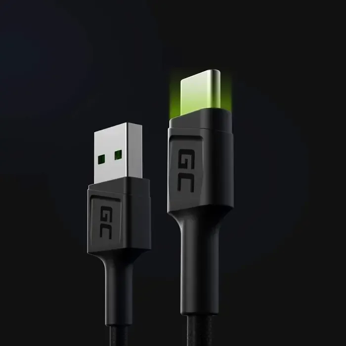 green cell kabgc06 usb cable 1.2 m usb a usb c black - slika 2