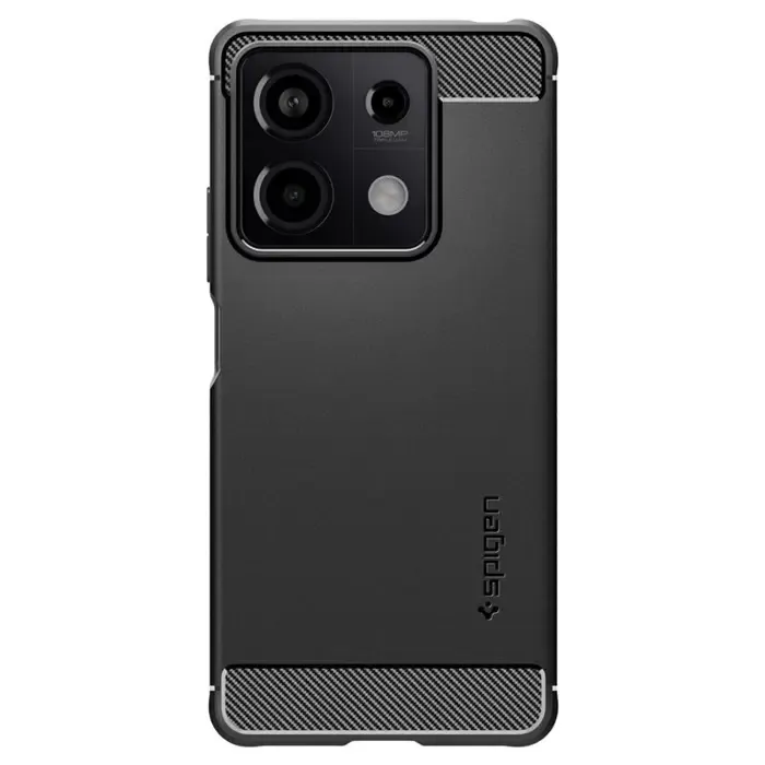 spigen rugged armor, matte black - xiaomi redmi note 13 5g - slika 2
