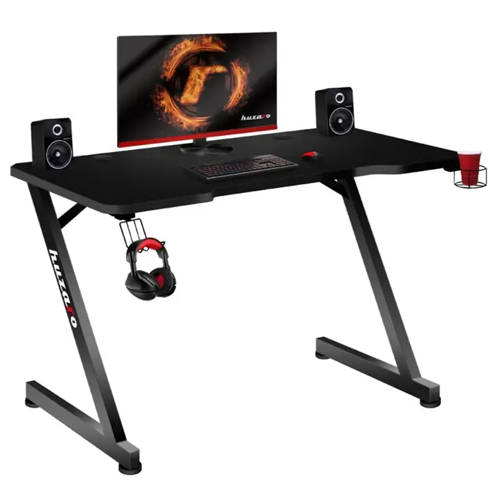huzaro hero 2.5 computer desk black - slika 1