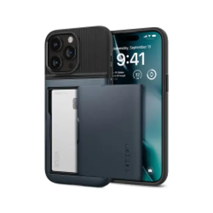 spigen slim armor cs, metal slate - iphone 15 pro (acs06730) - slika 1