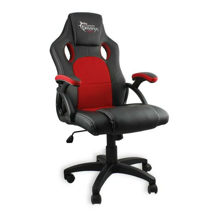 white shark gaming stolica kings throne crno-crvena - slika 1