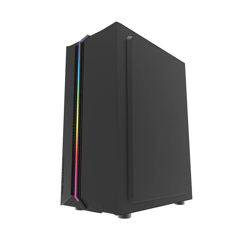 darkflash dk151 led computer case (black) + 3 rgb fans - slika 2
