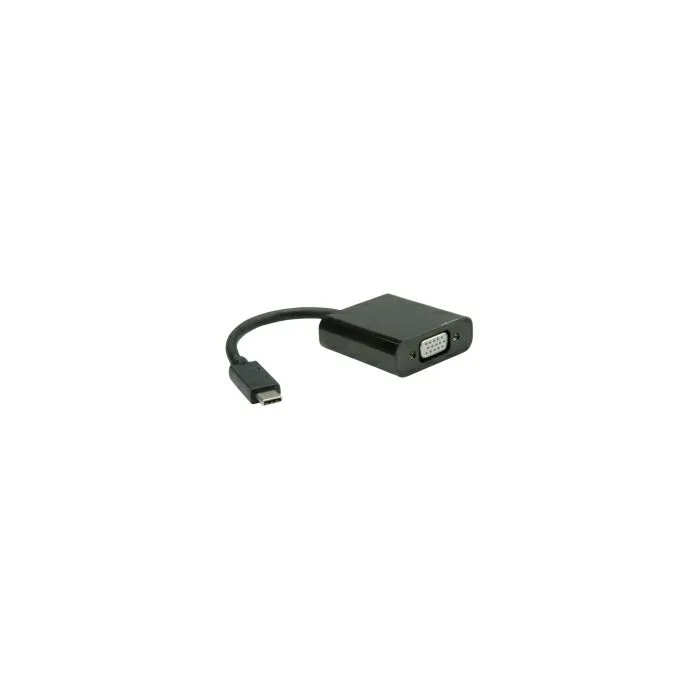 roline value adapter usb-c - vga, m/f, 0.15m - slika 1