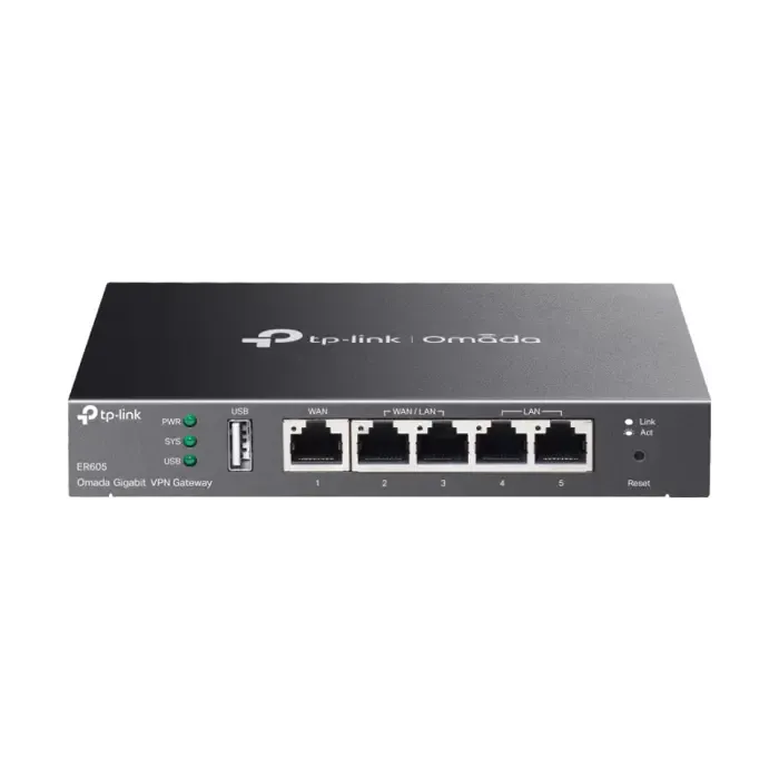 tp-link safestream gigabit širokopojasni vpn usmjerivač (router), 1×g-wan/1×g-lan + 3×g-wan/lan - slika 3