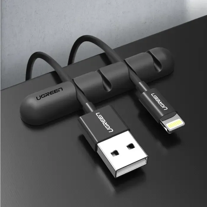 ugreen organizator kablova, 2 pack, crni - slika 5