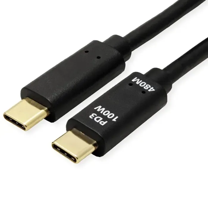 roline value usb2.0 kabel tip c-c m/m, 100w, 3.0m, crni - slika 4