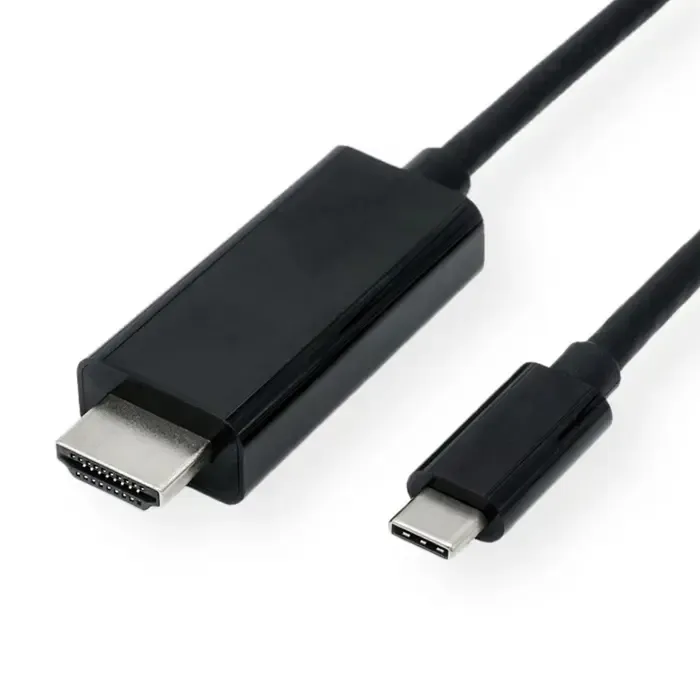 roline value usb-c - hdmi kabel, m/m, 2.0m, crni - slika 3
