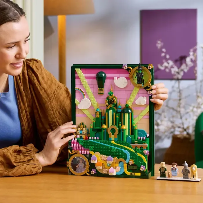 lego 75685 wicked emerald city wall art, construction toy - slika 3