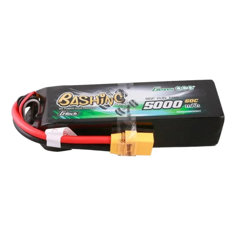 gens ace g-tech 5000mah 14.8v 4s1p 60c lipo battery pack with xt90 plug-bashing series - slika 1