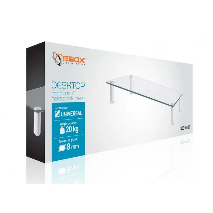 SBOX stolni stalak za 1 monitor DS-610 stakleni fiksni - Strmec, Sveta Nedelja