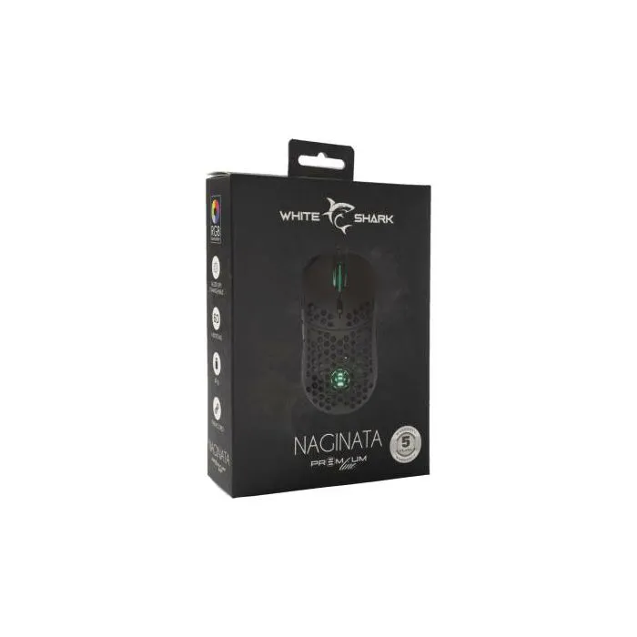 WHITE SHARK Premium RGB gaming miš ESL-M4 NAGINATA crni 16.000dpi + POKLON gaming podloga - Strmec, Sveta Nedelja