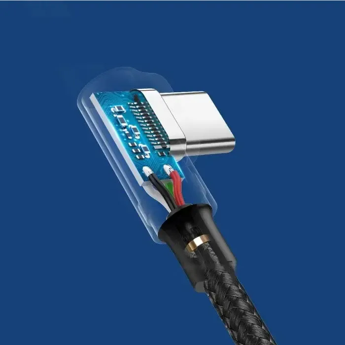ugreen usb-c (m) na usb 2.0 a (m), 3a, kutni 90°, crni, 2m - slika 3