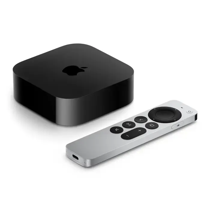 apple tv 4k black, silver 4k ultra hd 128 gb wi-fi ethernet lan - slika 1