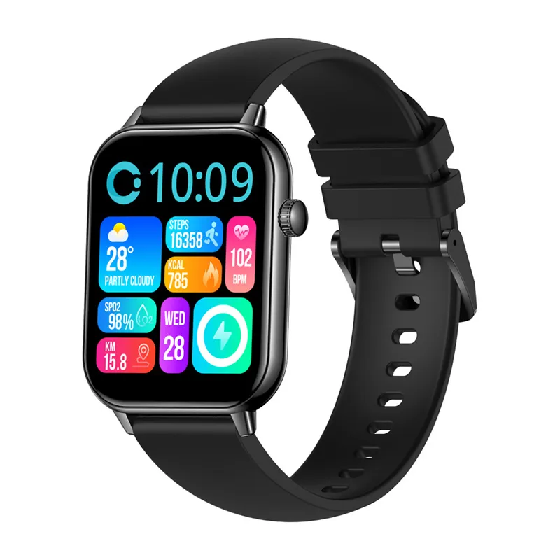 colmi c28 smartwatch - black - slika 1