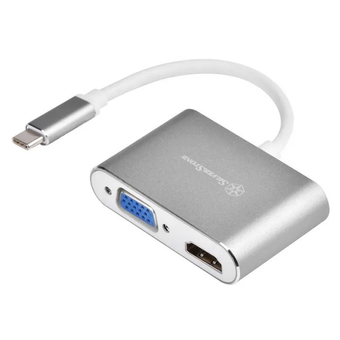 silverstone sst-ep16c - usb type-c auf vga & hdmi adapter sst-ep16c - slika 3