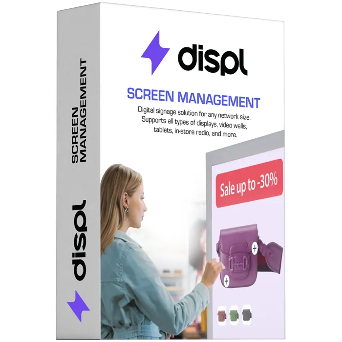displayforce player license: screen managementfor 1 device, 1 yeardigital signage for any network size. supports interactive displays, kiosks, video walls, tablets, in-store and more. - slika 2