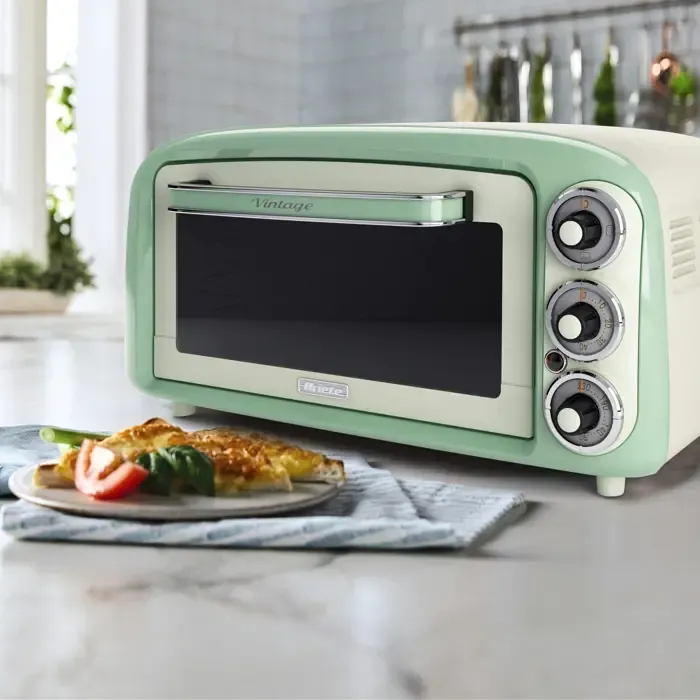 ariete mini oven vintage green (white/light green, 1,380 watts) - slika 3