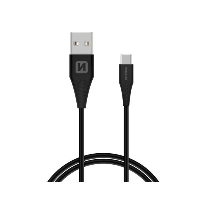 swissten kabel usb/usb-c, 5a, super fast, 1.5m, crni - slika 3